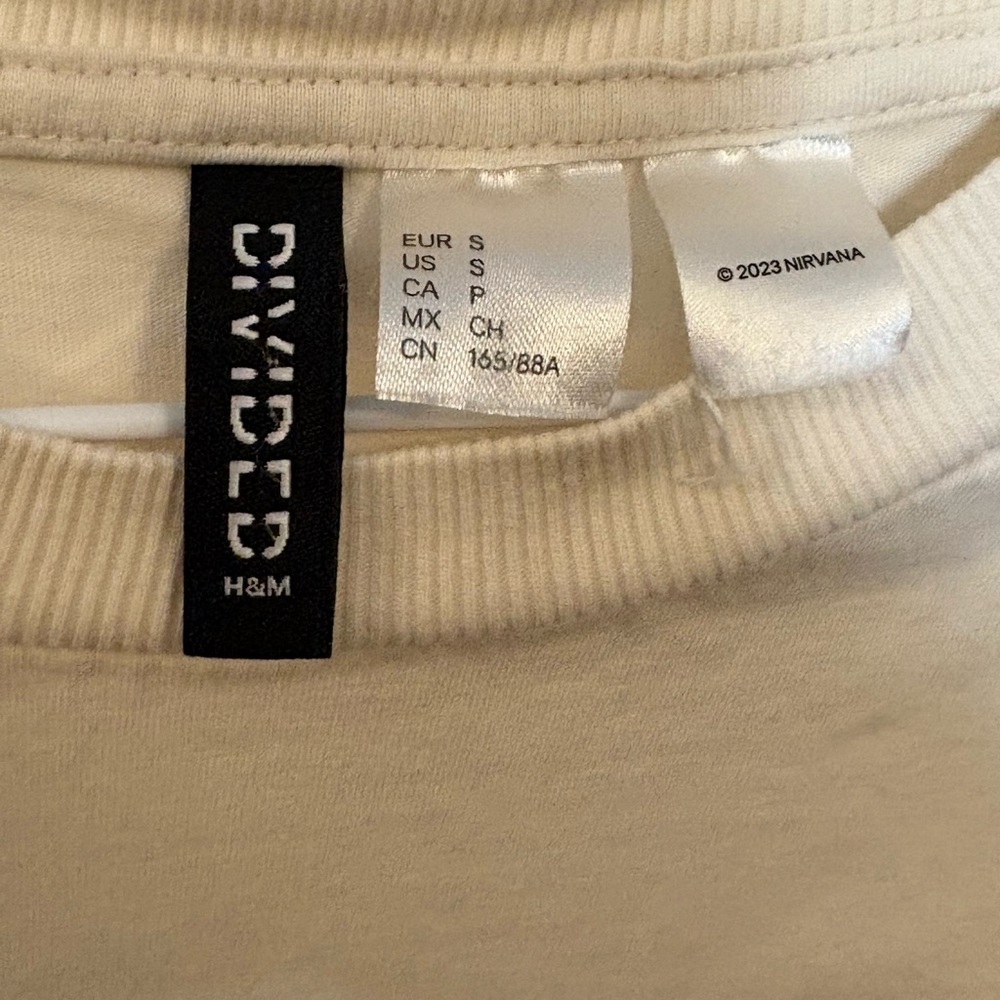 Nirvana H&M Off-White Graphic Tee - Picture 2 of 2